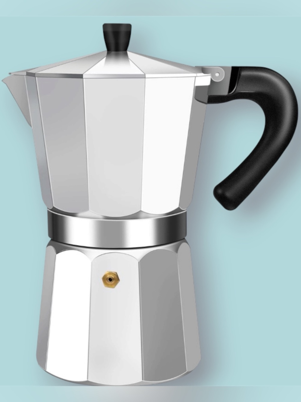 Vintage Monix Aluminum Moka Pot – 6-Cup Espresso Maker – Made in Spain